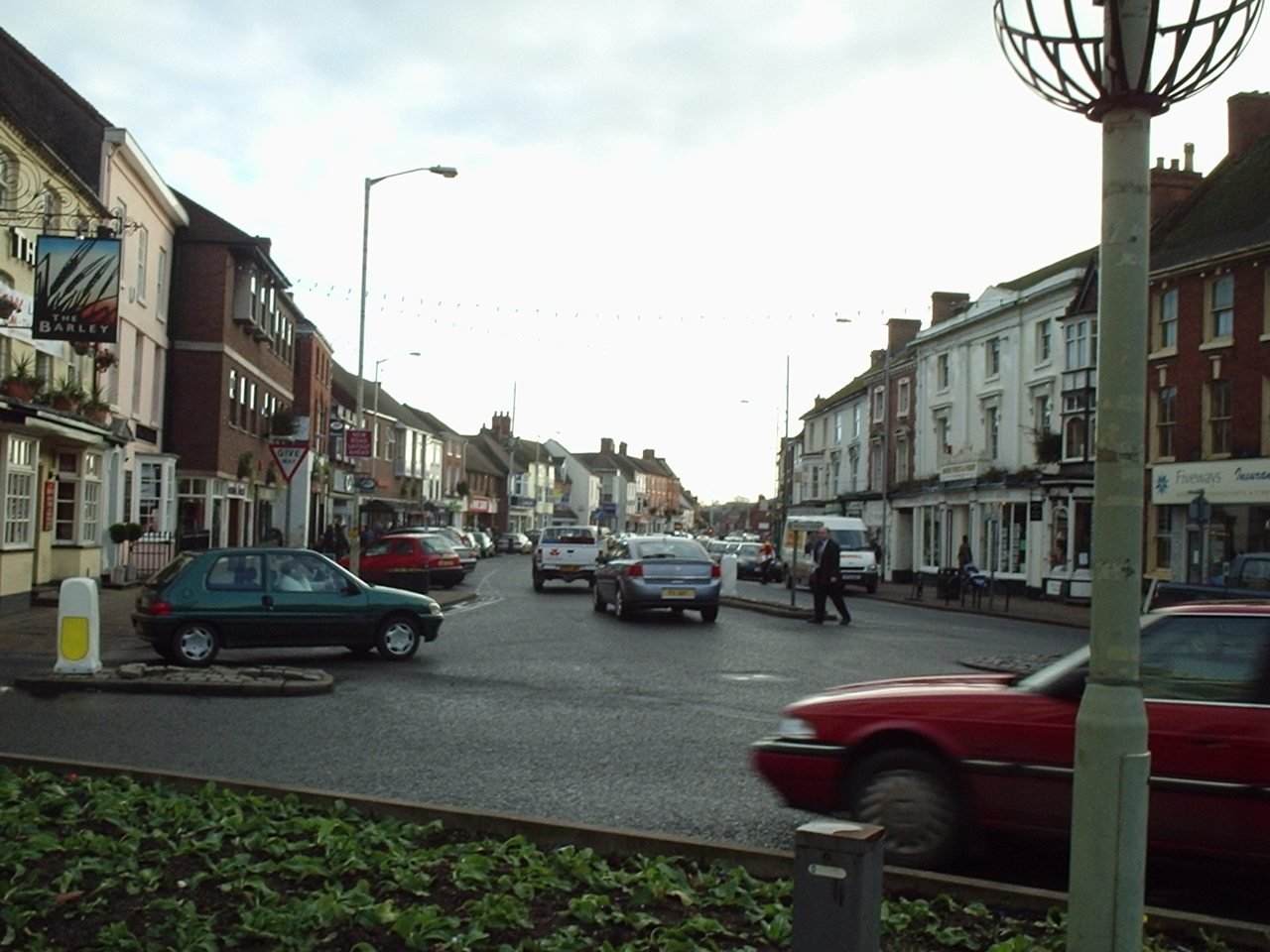 High Street in Newport, Shropshire